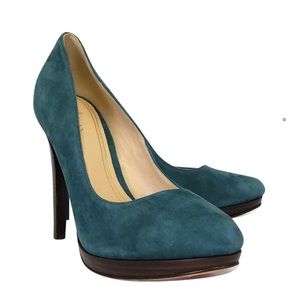 Cole Haan, Teal Suede pump size 8.5 (NWT)